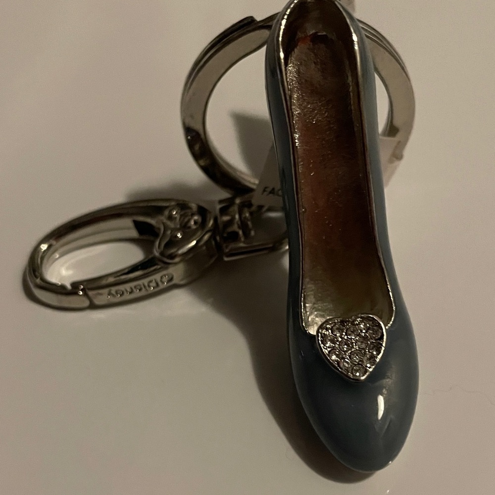 Blue Disney Parks exclusive Cinderella with Heart Detail keychain